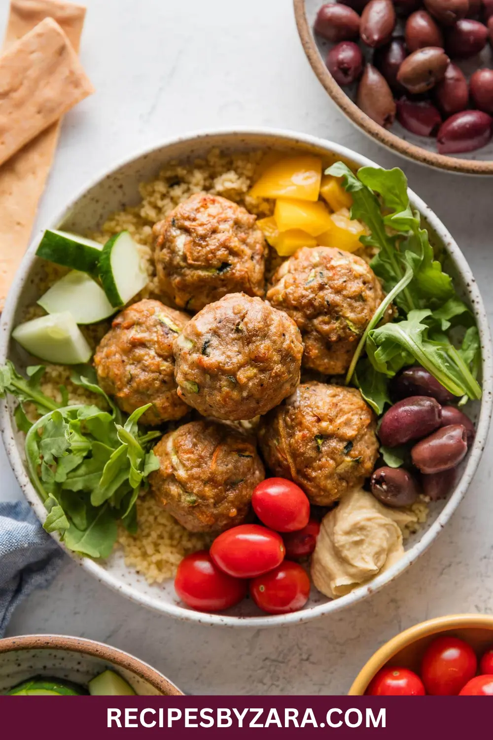 Turkey Meatballs with Roasted Veggies