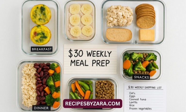 How to Meal Prep for Weight Loss on a $30 Weekly Budget