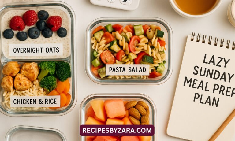 Lazy Sunday Meal Prep: Full Routine in Under 1 Hour